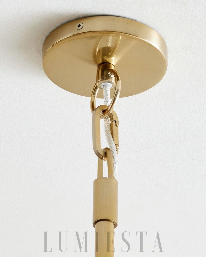 Alabastr - lampa wisząca okrągła w stylu minimalistycznym