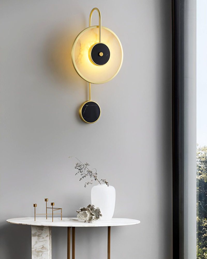 Lampa ścienna Kandy Alabaster styl nowoczesny 25cm ciepła zimna