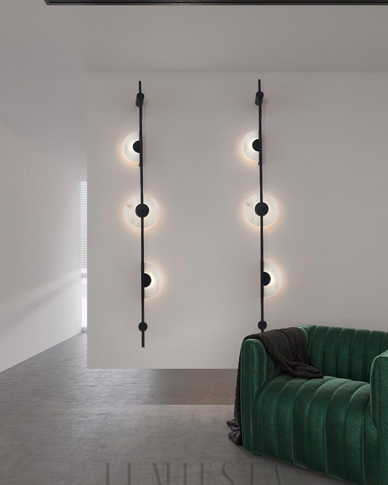 Lampa ścienna Alabaster w stylu minimalistycznym z metalu