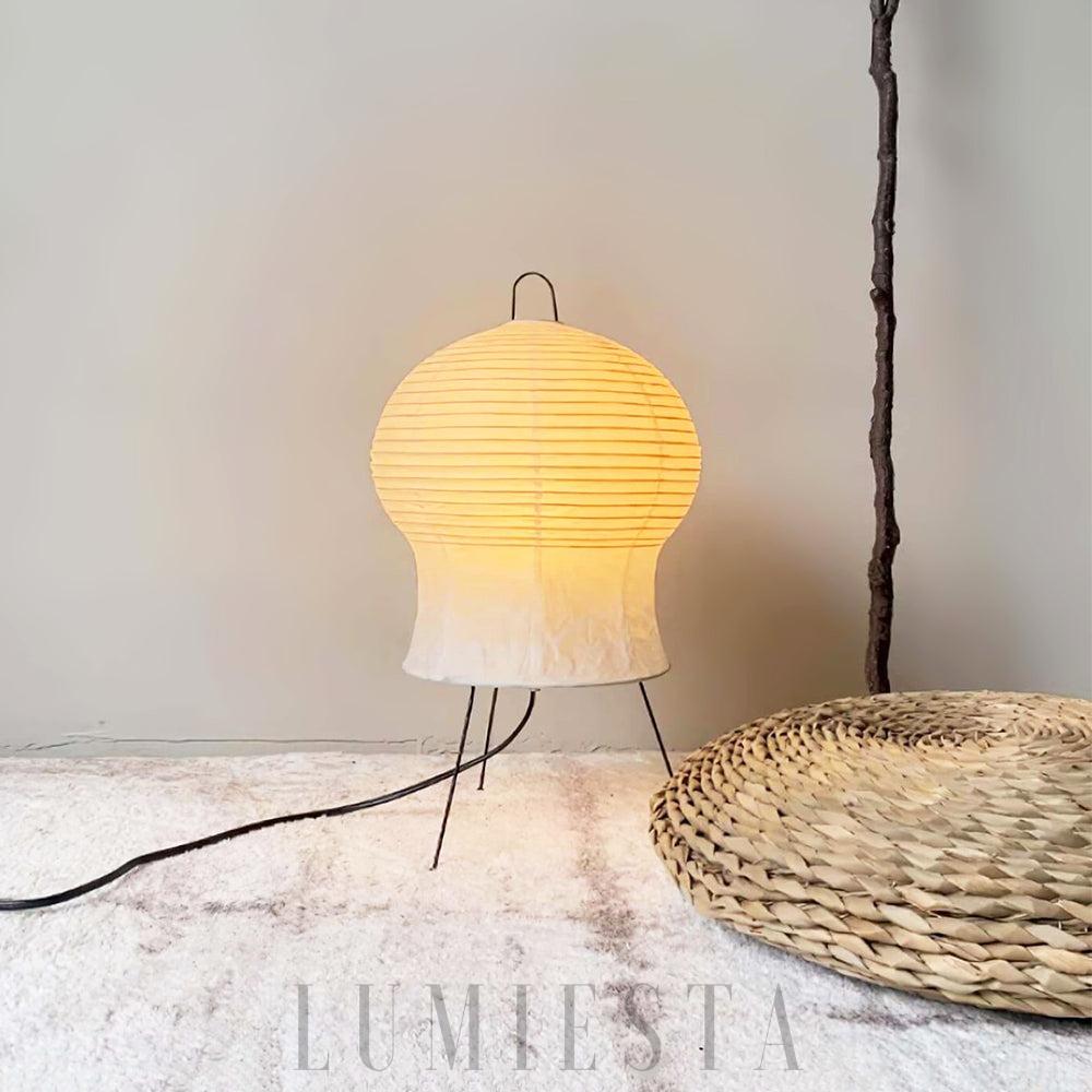 Lampa stołowa Akari 2N w stylu japońskim z papieru washi