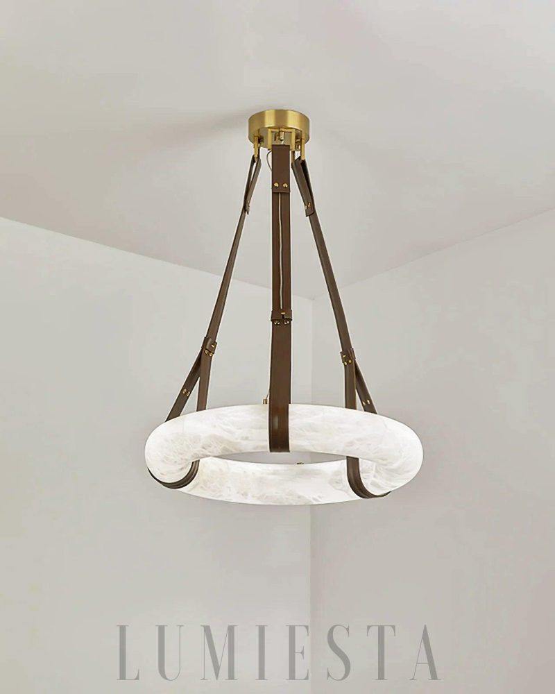 Lampa wisząca Oslo Alabaster w stylu nowoczesnym 50cm