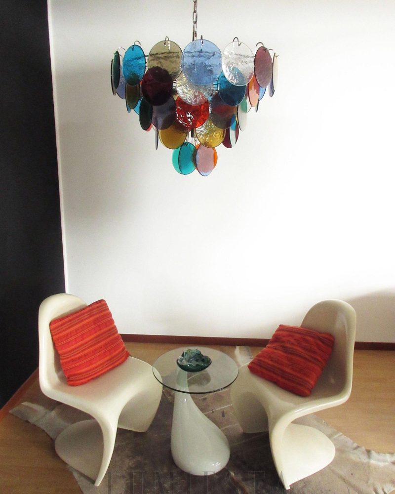 Elegancka żyrandol Murano w kolorze wielokolorowym 70cm
