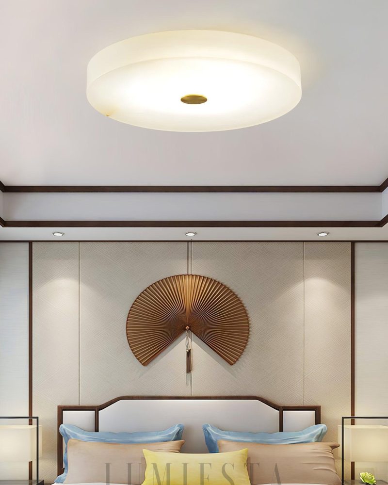 Lampa sufitowa Round Sophie z alabastru w stylu nowoczesnym
