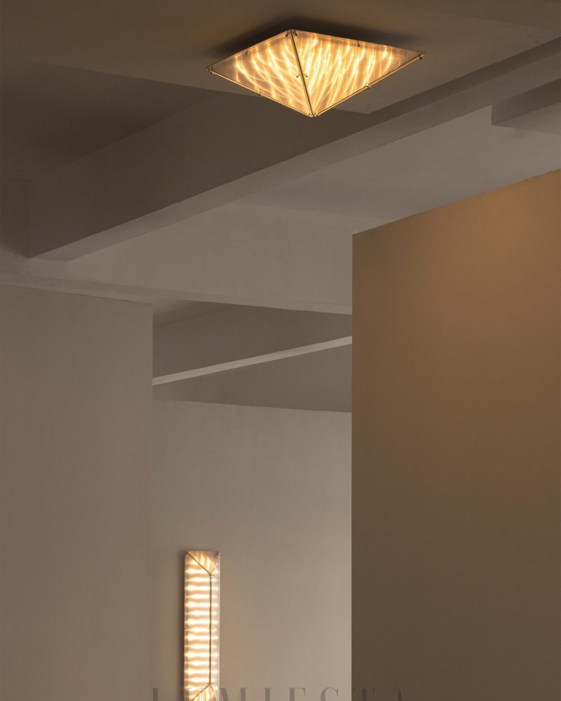Lampa sufitowa Fragment 06 z przezroczystym szkłem w chromie