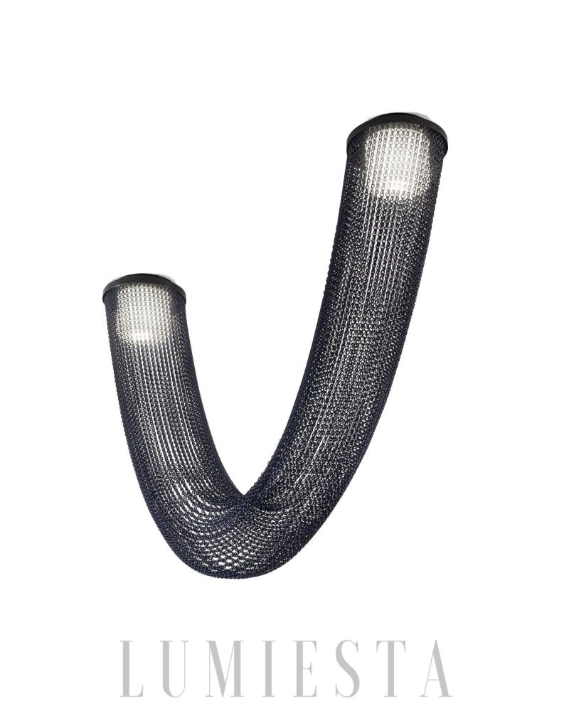 Lampa sufitowa Aura w kształcie linki z różnymi kolorami