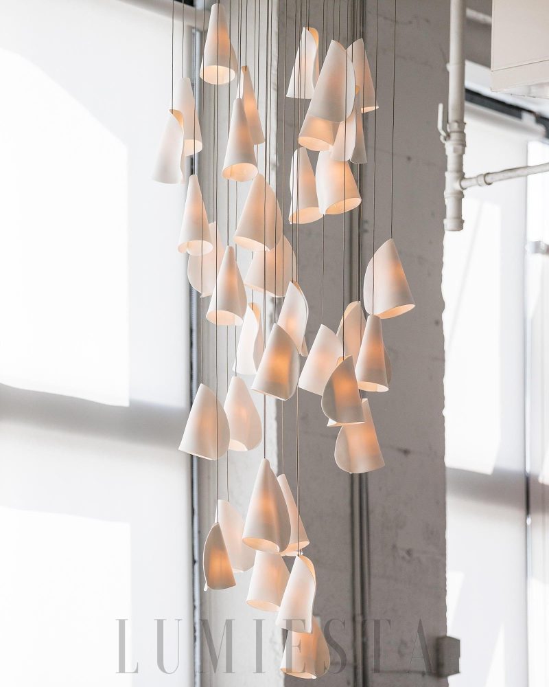 Nowoczesny klaster lamp wiszących Series 21 w białym kolorze
