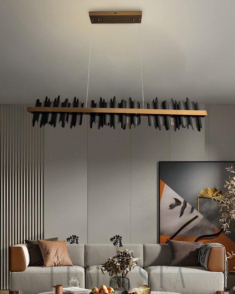 Lampa wisząca Midnight Shadow w stylu nowoczesnym czarna złota