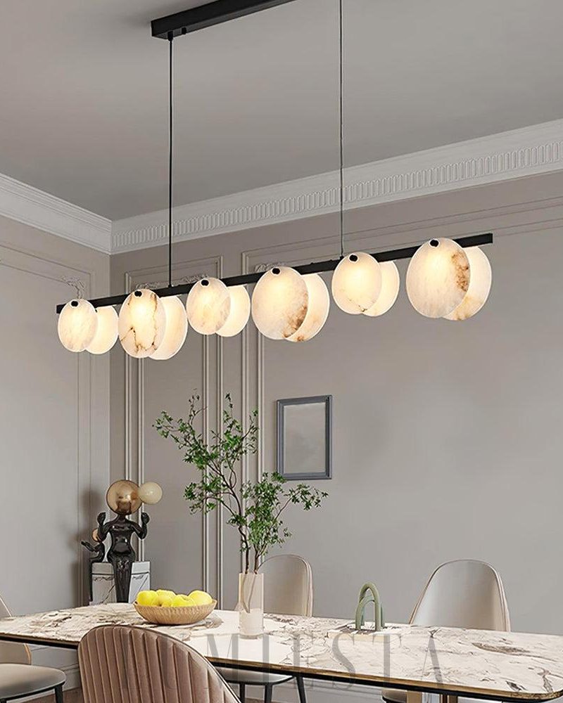 Lampa wisząca Alabaster Trinidad 5 głów w stylu nowoczesnym
