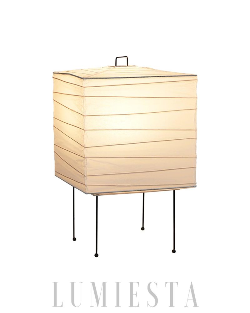Lampka stołowa Akari 3X minimalistyczny design z papieru ryżowego