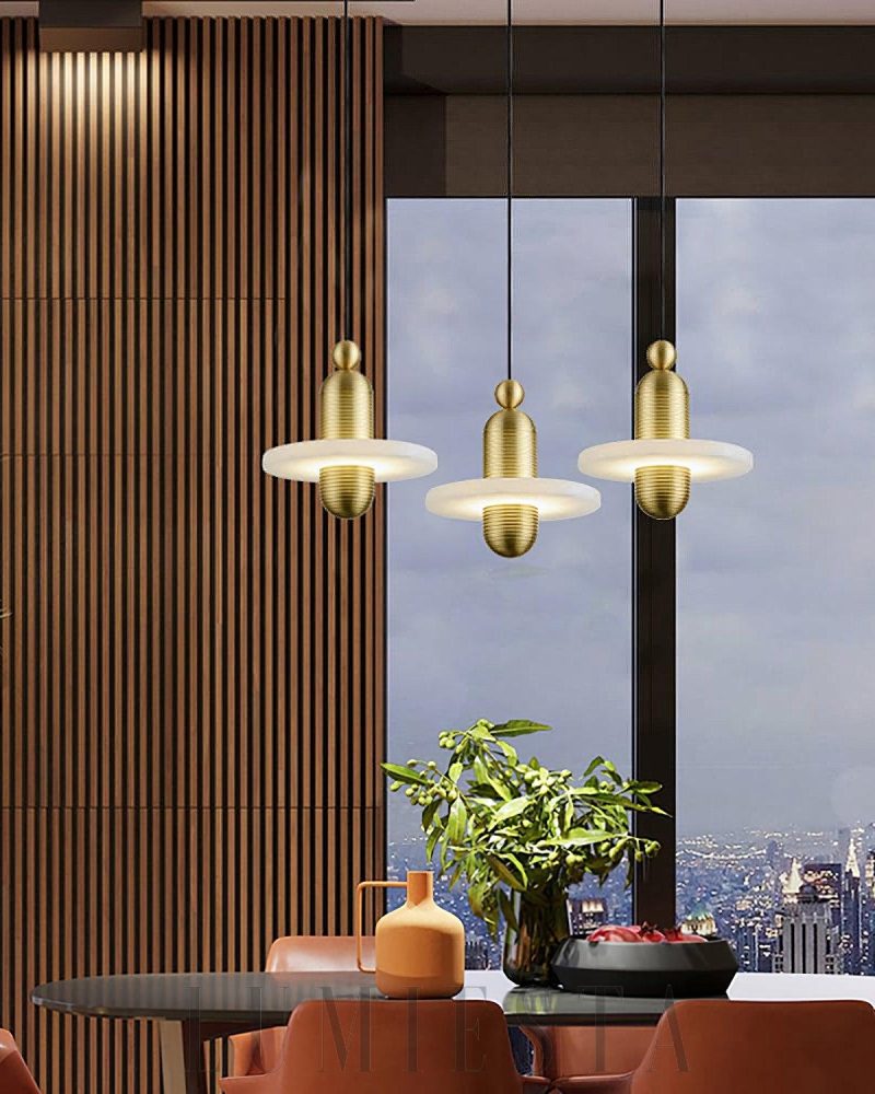 Lampa wisząca Lupa Alabaster w stylu nowoczesnym 18cm 28cm