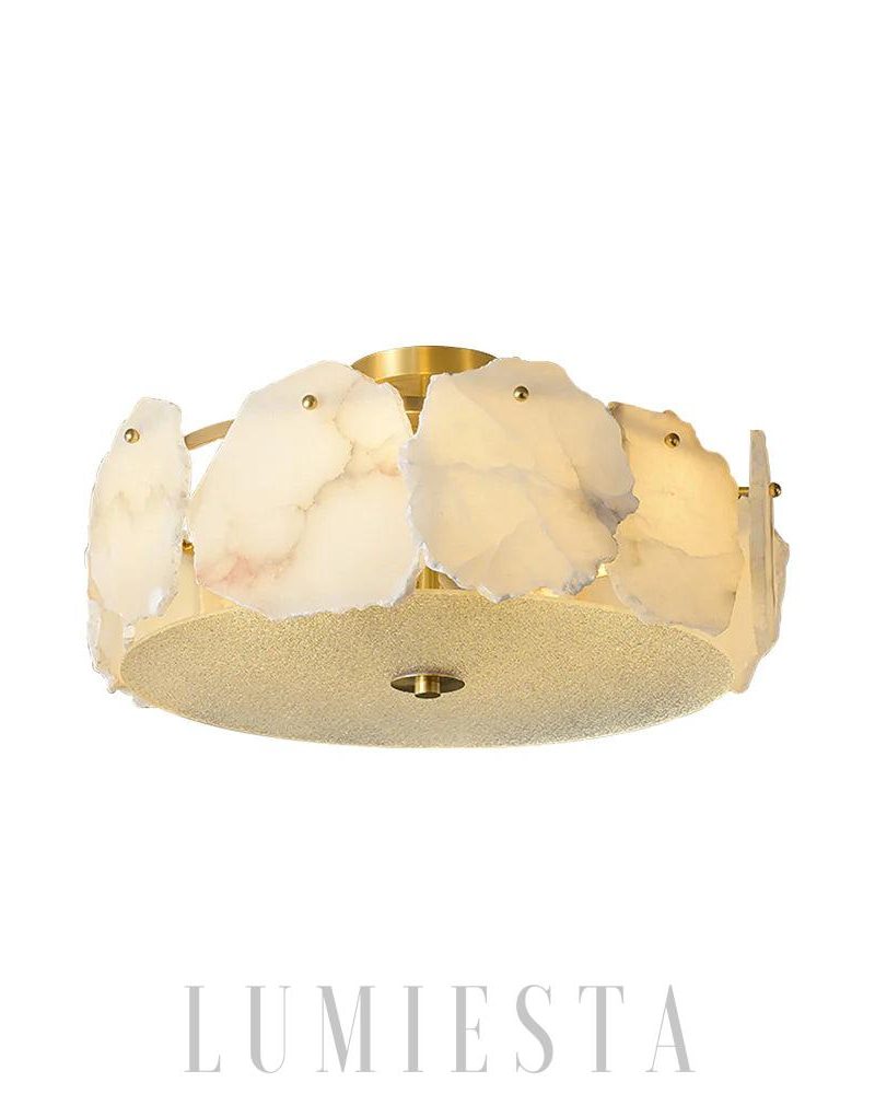 Lampa sufitowa Alabaster Artze Mosiądz w nowoczesnym stylu