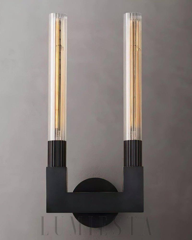 Lampa ścienna Cania Double Sconce w stylu nowoczesnym 21x46 cm