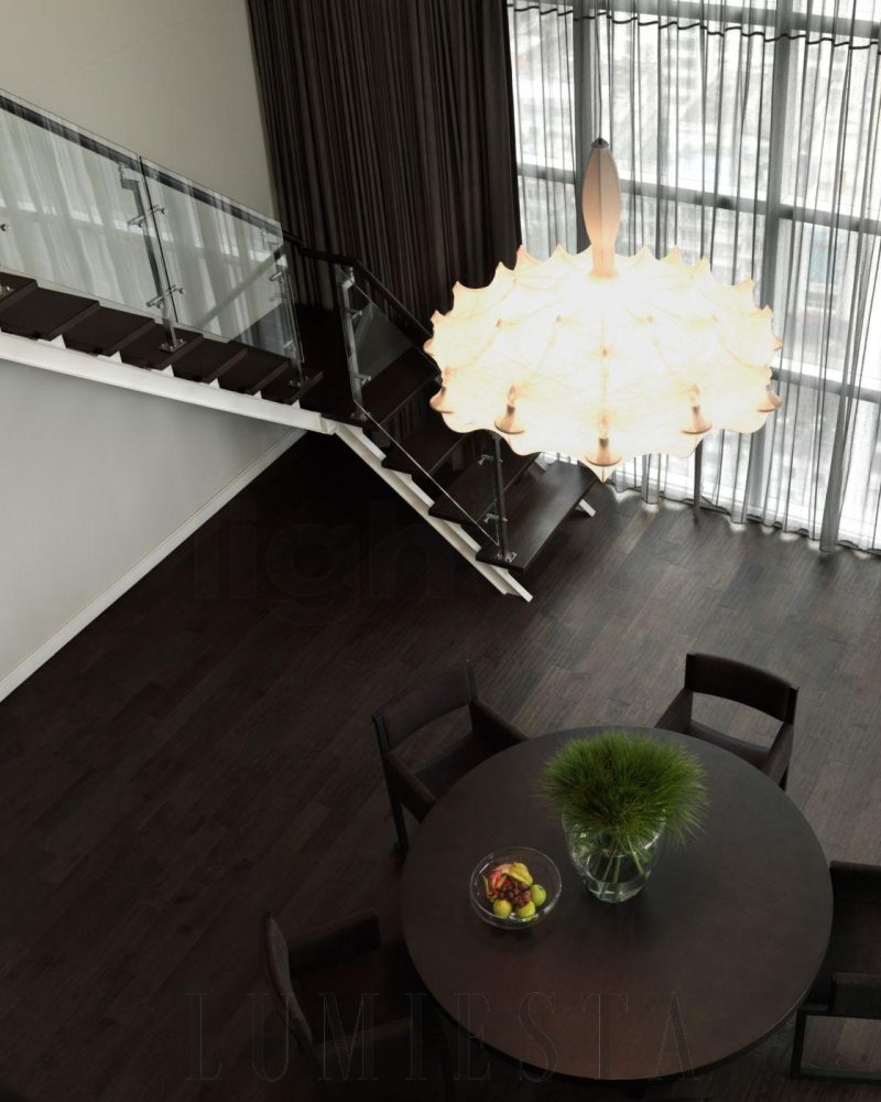 Lampa wisząca Zeppelin w stylu nowoczesnym biały kolor 60cm 80cm 110cm