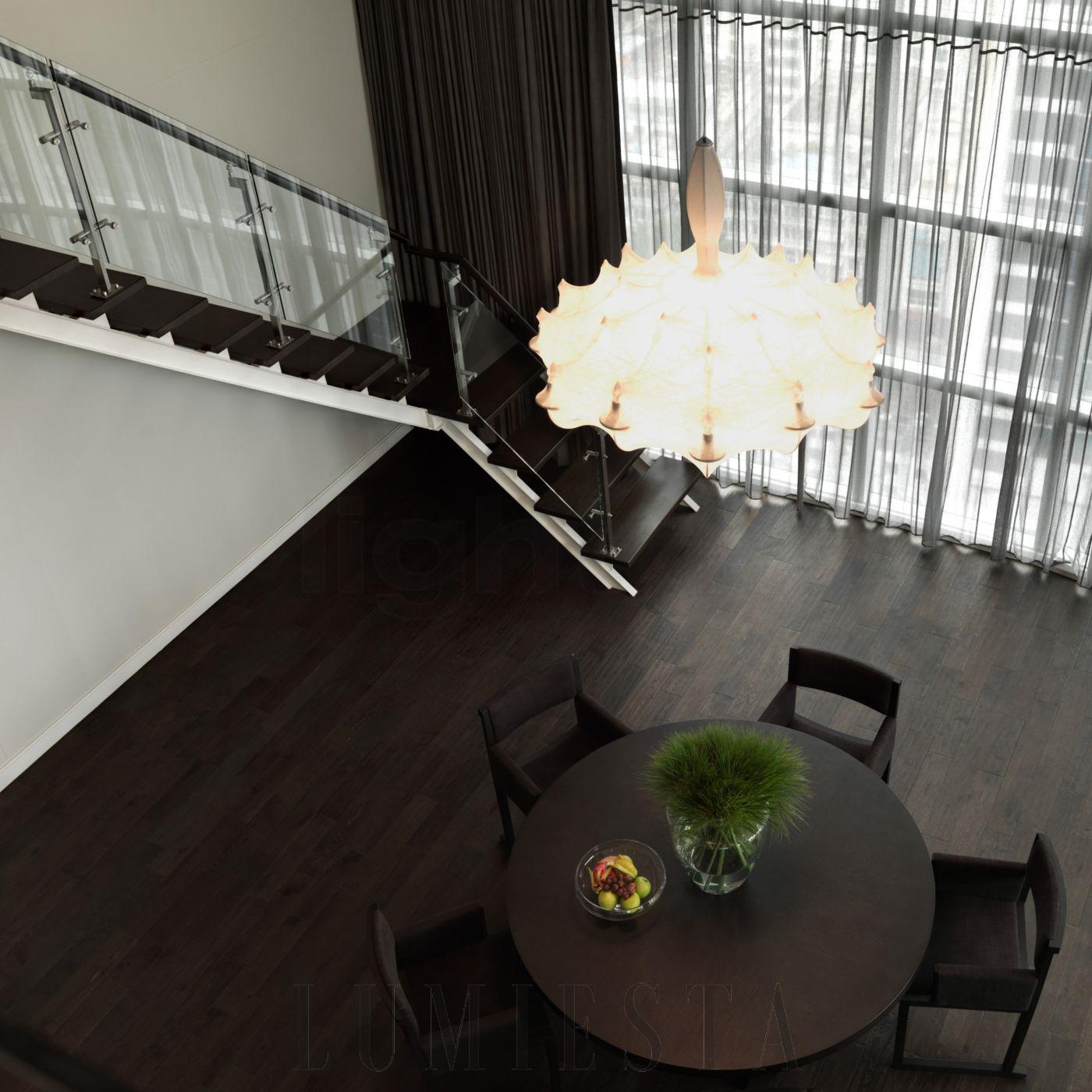 Lampa wisząca Zeppelin w stylu nowoczesnym biały kolor 60cm 80cm 110cm