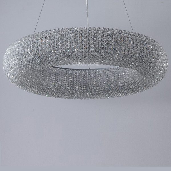 Serivia - Kryształowa lampa wisząca okrągła