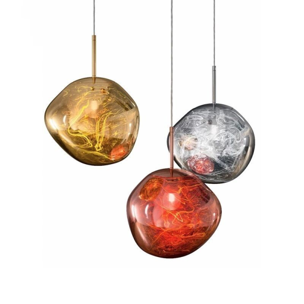Lampa wisząca Eloru z mleczną szklaną kulą i ciepłym światłem
