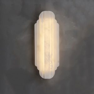 Reslera - Luxury vertical alabaster wall sconce 50 and 75 cm