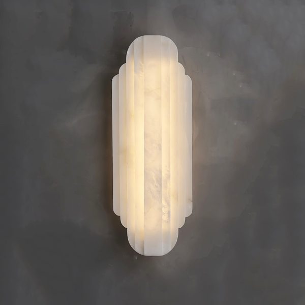 Reslera - Luxury vertical alabaster wall sconce 50 and 75 cm