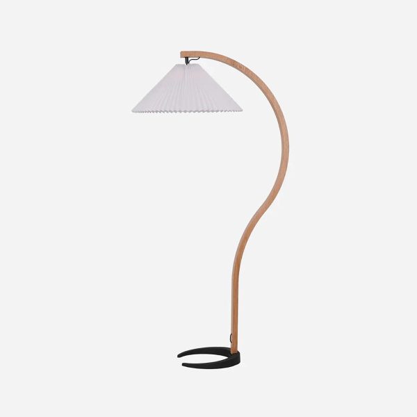 Capri - Lampa podłogowa z drewna w stylu skandynawskim 72cm