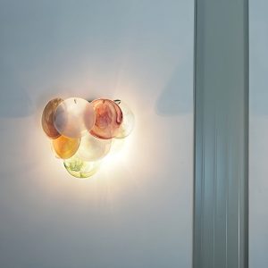 Murano Rainbow - kinkiet szklany kolorowy dysk