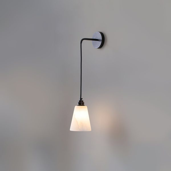 Conical-Droplet-Alabaster-Wall-Lamp-Vidirlighting3_22.jpg Mykonos - Lampa ścienna stożkowa Alabaster biało-złota