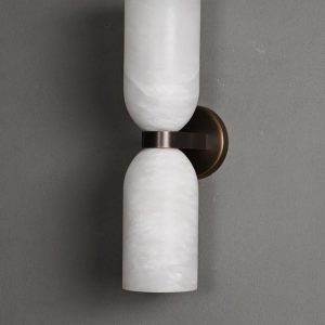 Oplus_131072 Monty - Lampa ścienna w stylu minimalistycznym z alabastru