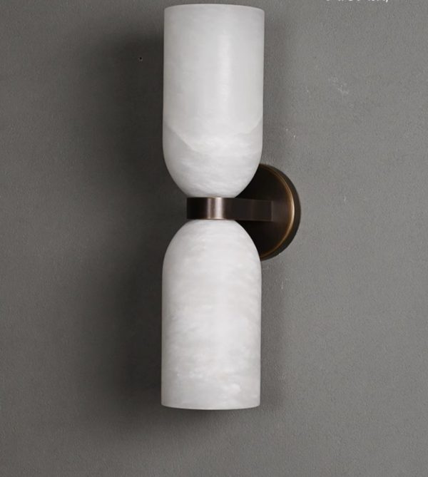 Oplus_131072 Monty - Lampa ścienna w stylu minimalistycznym z alabastru