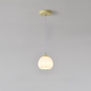 Glass Pendant Lamp Flower Bud in the Shape of a Flower