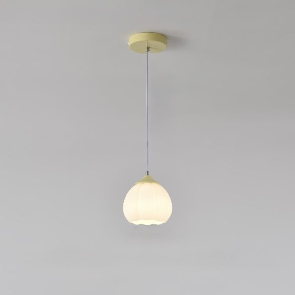 Glass Pendant Lamp Flower Bud in the Shape of a Flower