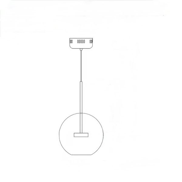 Bolle - szklana lampa wisząca bąbelkowa