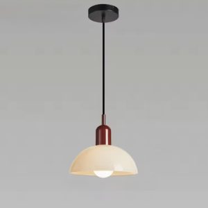 Bauhaus stained-glass pendant lamp in a minimalist style