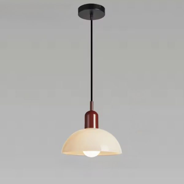 Bauhaus stained-glass pendant lamp in a minimalist style
