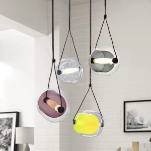 IMG_4818.jpg Lampa wisząca Api z szkła w kształcie komórki roślinnej