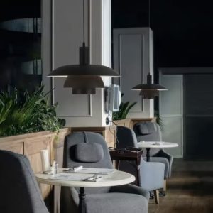 Screenshot Trójwarstwowa lampa wisząca z aluminiowymi kloszami 40 cm