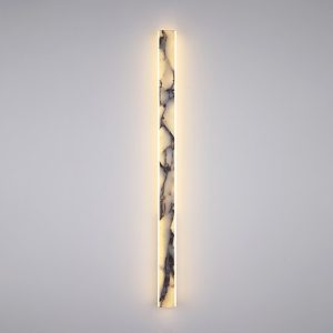 Elegant rectangular marble wall lamp 60 90 120 cm
