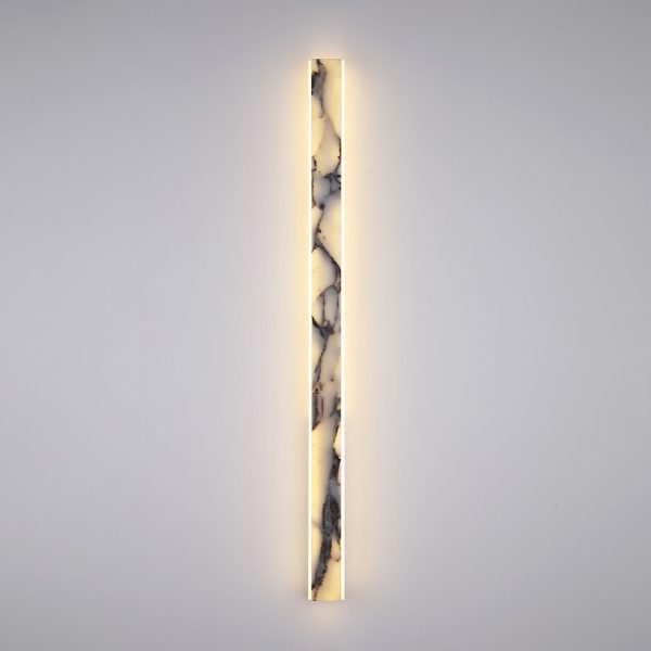 Elegant rectangular marble wall lamp 60 90 120 cm