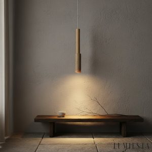 Lumiesta-appiana-lampa-wiszca-trawertynowo-drewniana-ta-do-jadalni-4h27150-cm-1.jpg Appiana - Lampa wisząca trawertynowo-drewniana, żółta do jadalni, Ø4×H27/150 cm
