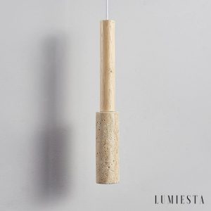 Lumiesta-appiana-lampa-wiszca-trawertynowo-drewniana-ta-do-jadalni-4h27150-cm-4.jpg Appiana - Lampa wisząca trawertynowo-drewniana, żółta do jadalni, Ø4×H27/150 cm