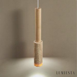 Lumiesta-appiana-lampa-wiszca-trawertynowo-drewniana-ta-do-jadalni-4h27150-cm-7.jpg Appiana - Lampa wisząca trawertynowo-drewniana, żółta do jadalni, Ø4×H27/150 cm