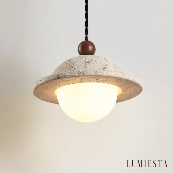 Lumiesta-aquileiax-lampa-wiszca-trawertynowo-drewniana-ta-do-jadalni-1814-cm-5.jpg AquileiaX - Lampa wisząca trawertynowo-drewniana, żółta, do jadalni, Ø18×14 cm