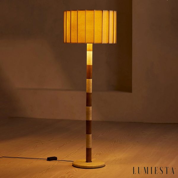 Lumiesta-augustax-lampa-podogowa-trawertynowa-ta-do-salonu-50-x-h150-cm-3.jpg AugustaX - Lampa podłogowa trawertynowa żółta do salonu, Ø50 x H150 cm