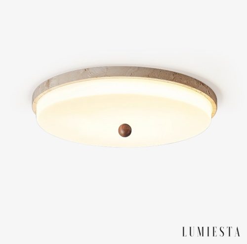 Lumiesta-auravena-lampa-sufitowa-trawertynowa-to-biaa-do-salonu-304050-cm.jpg Auravena - Lampa sufitowa trawertynowa, żółto-biała do salonu Ø30/40/50 cm