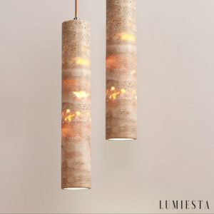 Lumiesta-aureliax-lampa-wiszca-trawertynowa-ta-do-salonu-i-jadalni-62535-cm-7.jpg Aureliax - Lampa wisząca trawertynowa, żółta, do salonu i jadalni, Ø6×25/35 cm
