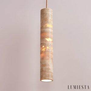 Lumiesta-aureliax-lampa-wiszca-trawertynowa-ta-do-salonu-i-jadalni-62535-cm-8.jpg Aureliax - Lampa wisząca trawertynowa, żółta, do salonu i jadalni, Ø6×25/35 cm