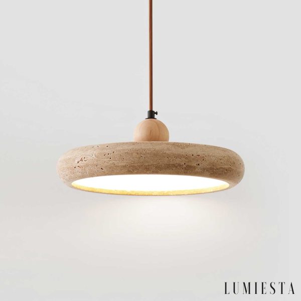 Lumiesta-aureterra-830-lampa-wiszca-trawertynowa-ta-do-salonu-i-jadalni-30-x-h11-cm-3.jpg Aura Terra - Lampa wisząca trawertynowa, żółta do salonu i jadalni, Ø30 x H11 cm