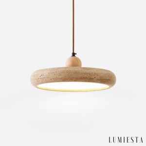Lumiesta-aureterra-830-lampa-wiszca-trawertynowa-ta-do-salonu-i-jadalni-30-x-h11-cm-7.jpg Aura Terra - Lampa wisząca trawertynowa, żółta do salonu i jadalni, Ø30 x H11 cm