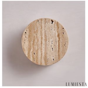 Auretris - Plafon trawertynowy, żółty, do korytarza i łazienki, Ø10x5 cm