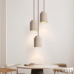 Lumiesta-aurevna-lampa-wiszca-trawertynowa-ta-metalowa-do-jadalni-12-h16-cm-5.jpg Aurevna - Lampa wisząca trawertynowa, żółta metalowa do jadalni, Ø12 H16 cm