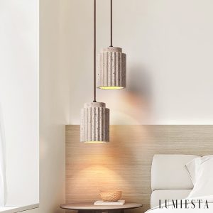 Lumiesta-aurevna-lampa-wiszca-trawertynowa-ta-metalowa-do-jadalni-12-h16-cm-6.jpg Aurevna - Lampa wisząca trawertynowa, żółta metalowa do jadalni, Ø12 H16 cm