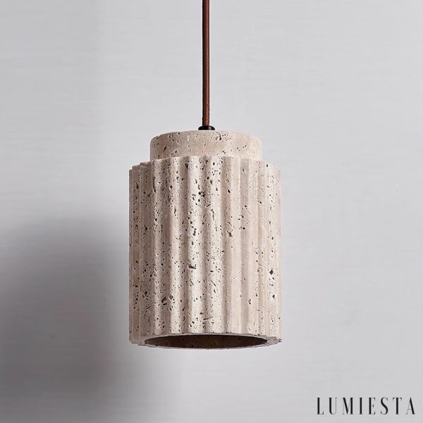Lumiesta-aurevna-lampa-wiszca-trawertynowa-ta-metalowa-do-jadalni-12-h16-cm-7.jpg Aurevna - Lampa wisząca trawertynowa, żółta metalowa do jadalni, Ø12 H16 cm